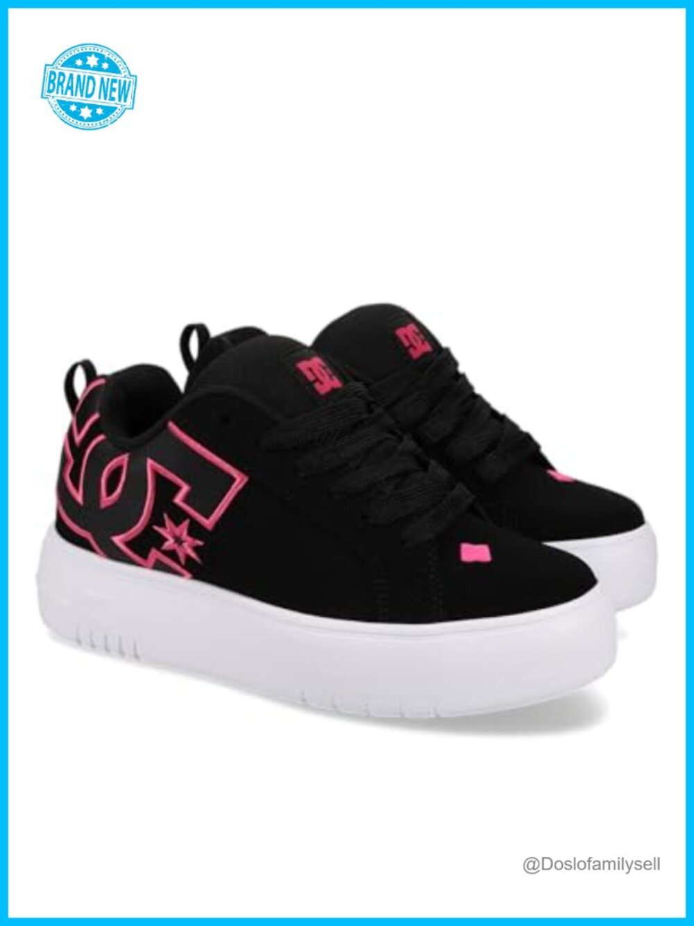 Court Graffik Platform Skate Shoes Leather Nubuck Athletic Sneakers